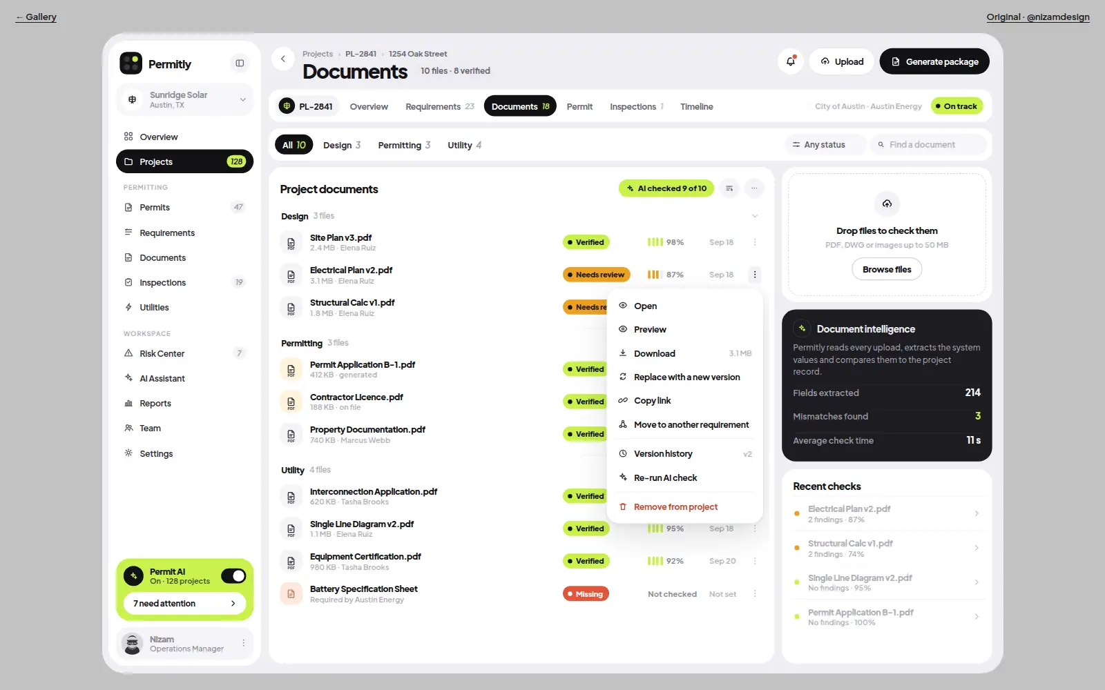 Poster of AI permitting UI